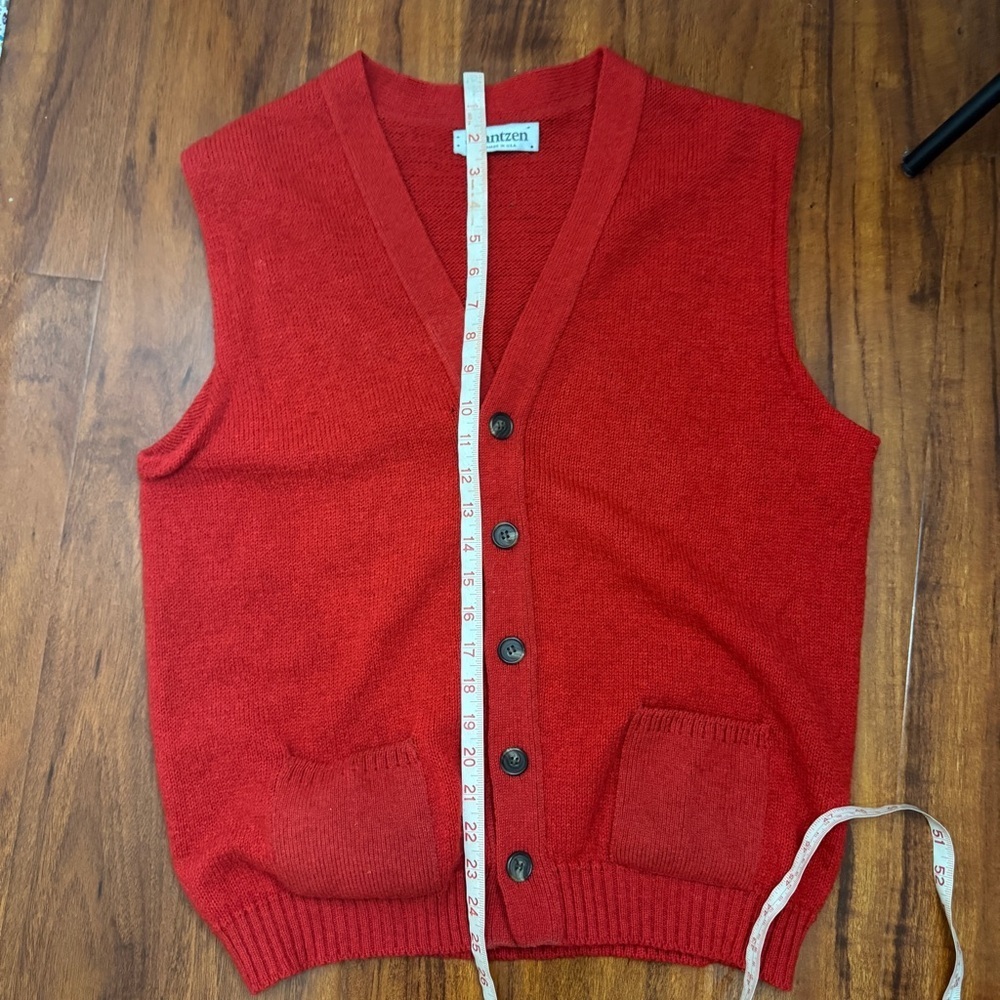 Jantzen Vintage Button Up Sleeveless Sweater - Picture 6 of 6